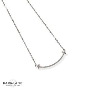 Park Lane Silver Happy Necklace